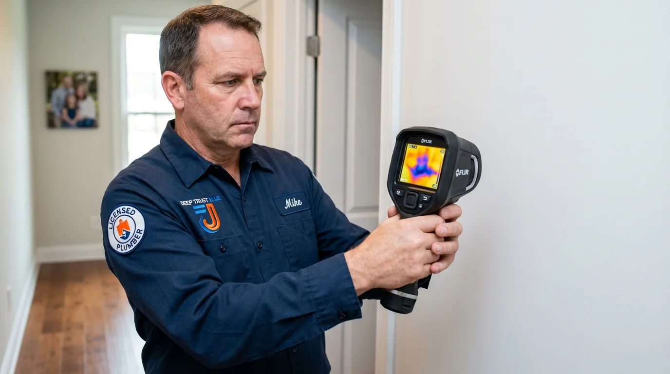 Thermal imaging leak detection by Johns Plumbing LLC in Grand Island